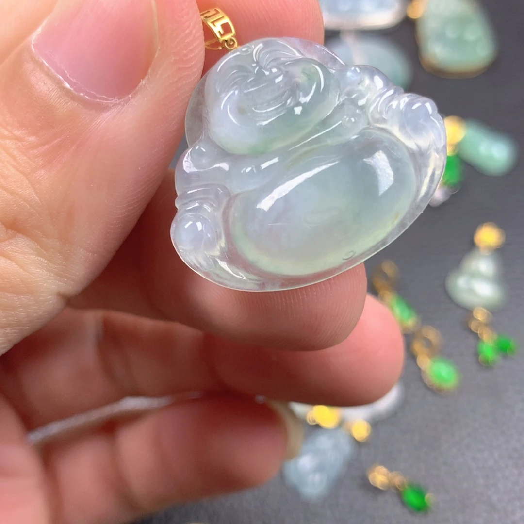 【闪购商品】翡翠18K金镶嵌颈饰翡翠