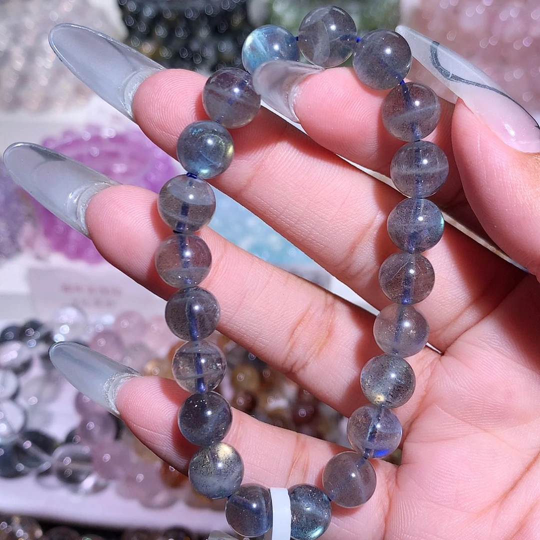 未镶嵌手链水晶黑体灰月光9