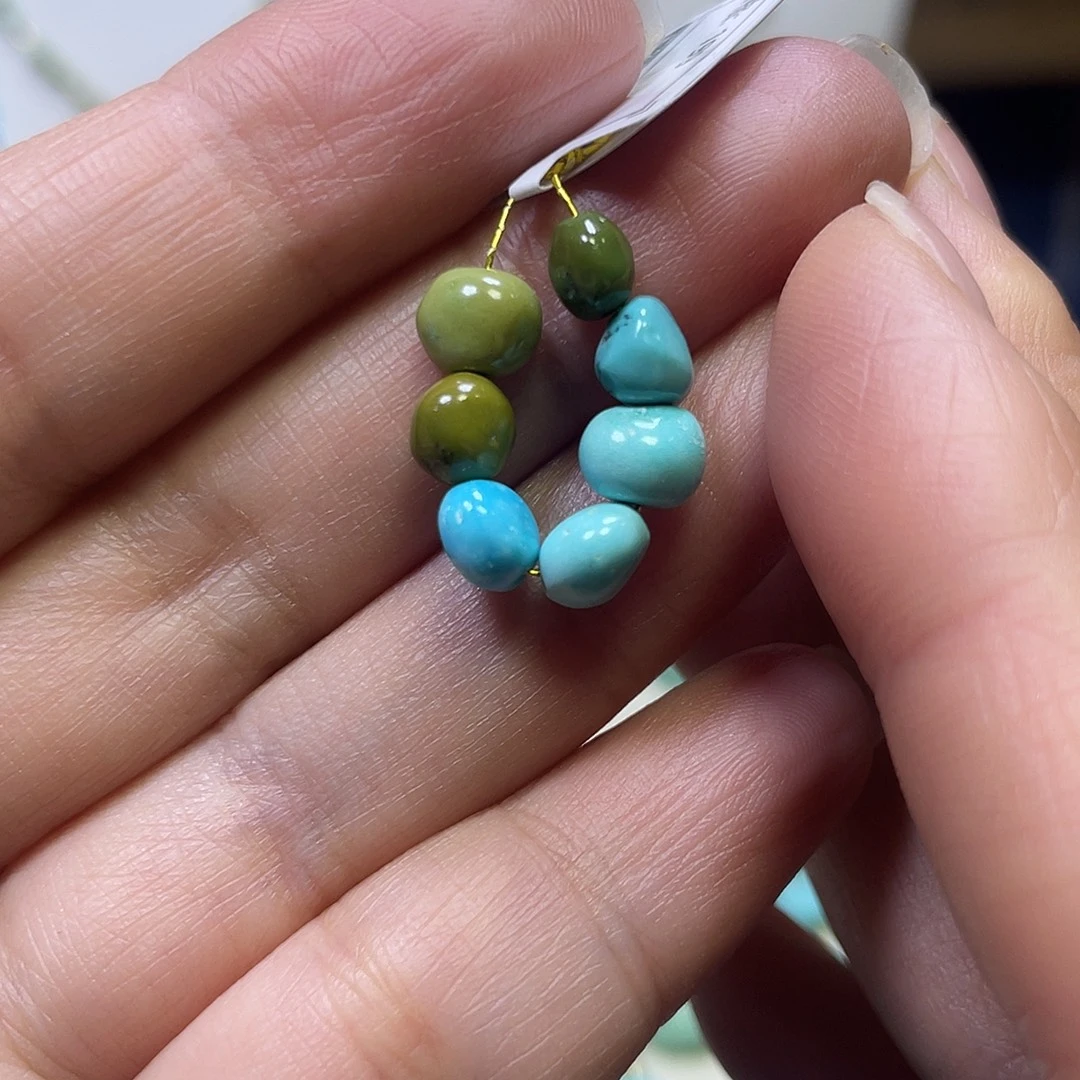 绿松石未镶嵌糖豆