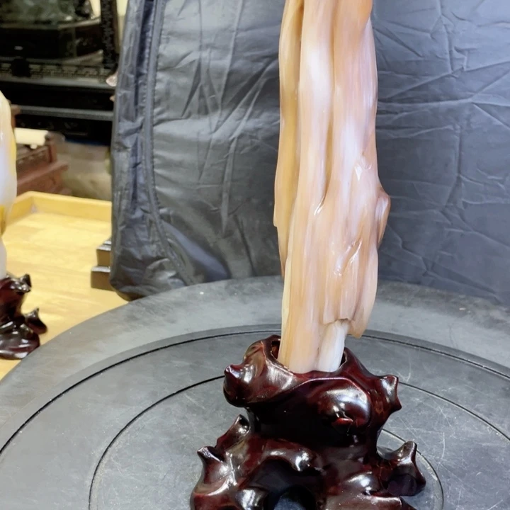 凯***琪硅化玉树化玉摆件未镶嵌