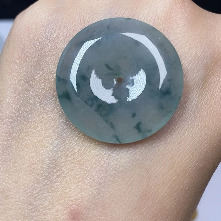 翡翠未镶嵌颈饰天然缅甸翡翠A货平安扣