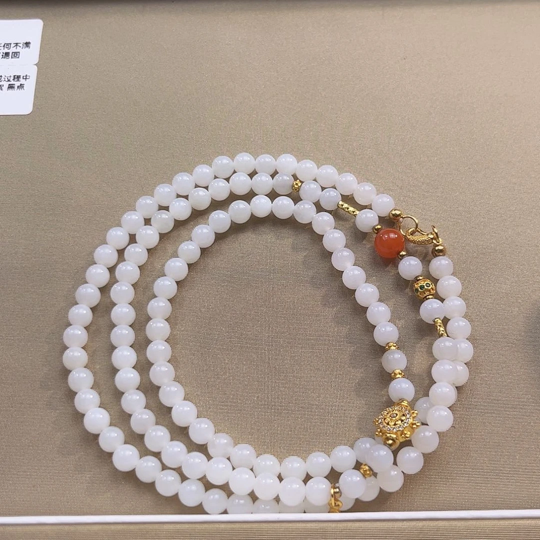 和田玉银S925镶嵌颈饰