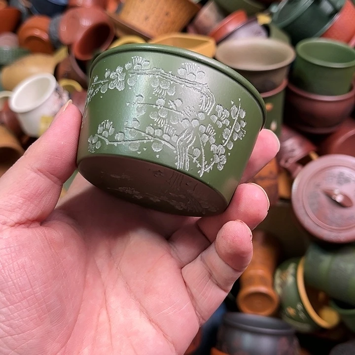 紫砂茶杯全手工紫砂主人杯