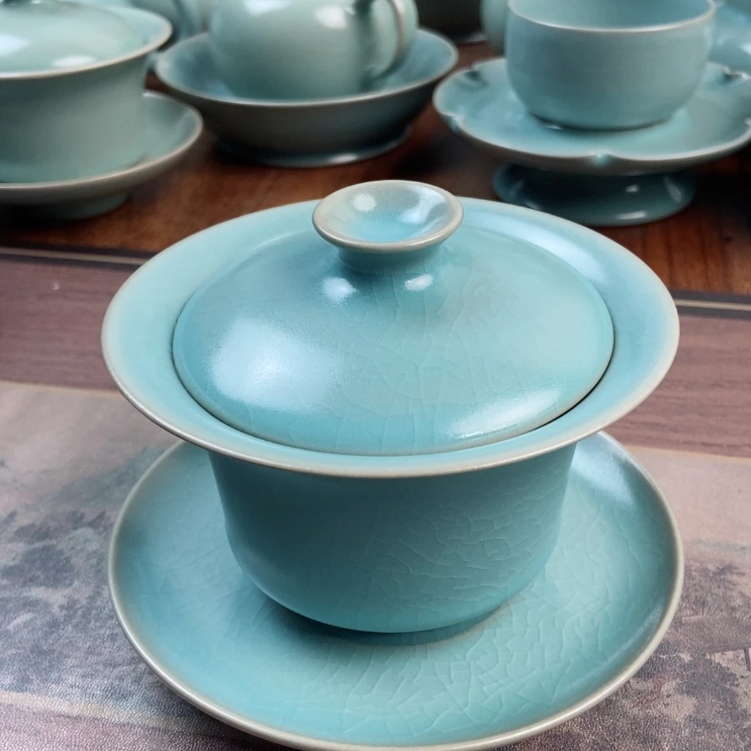 摆件原产地原矿汝瓷~茶器