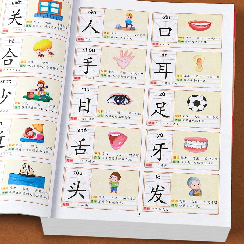 识字大全3000字幼儿园学前启蒙认字神器儿童看图入门识字大王书籍