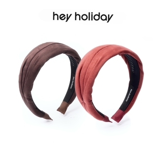 hey holiday复古牛皮绒宽版发箍垫高颅顶显脸小防滑秋