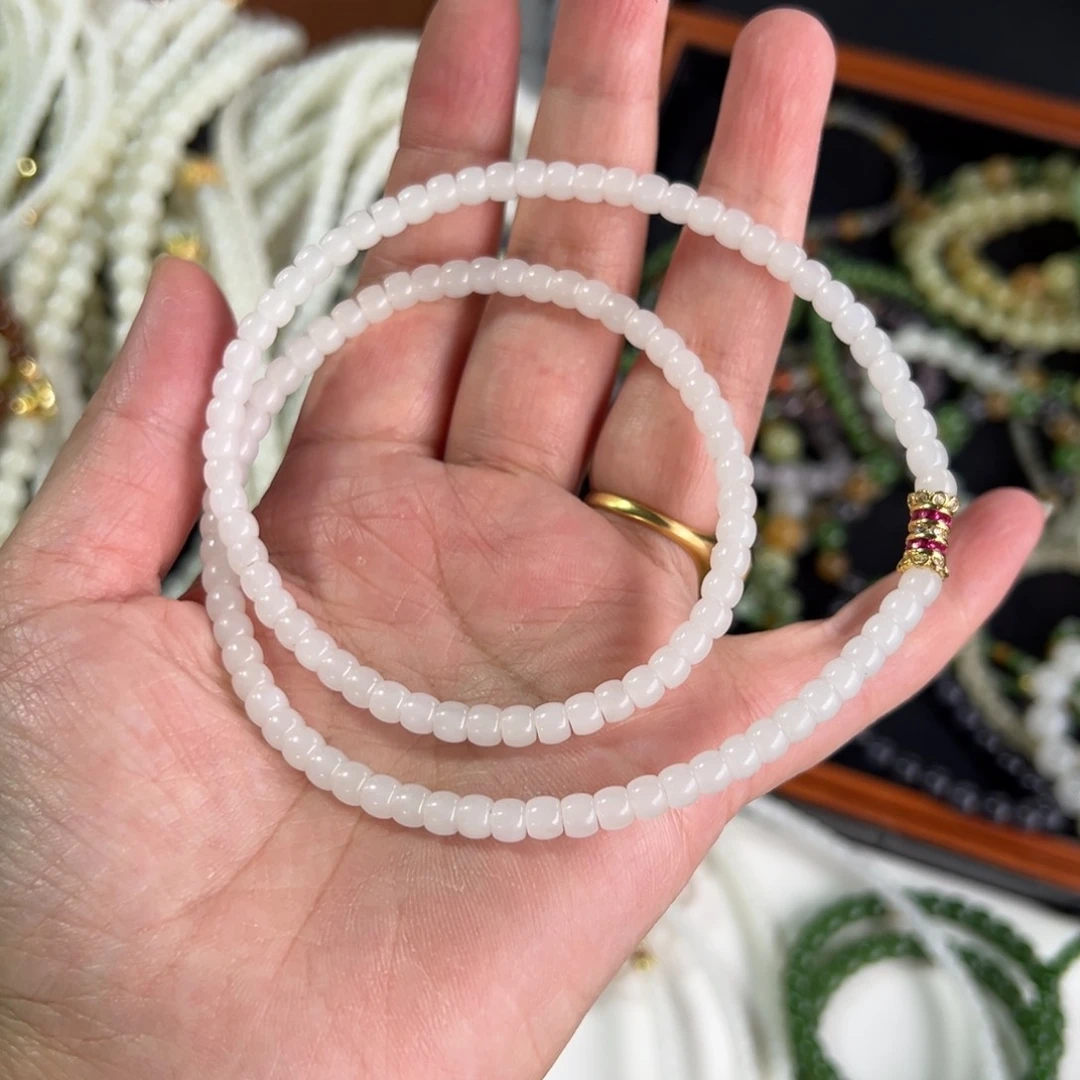 和田玉银S925镶嵌颈饰