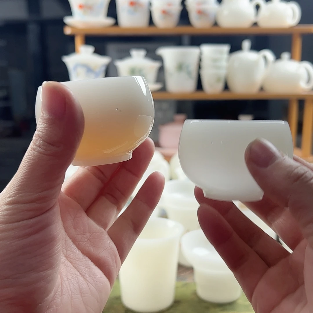 璞玉釉烧2个60ml罗汉杯