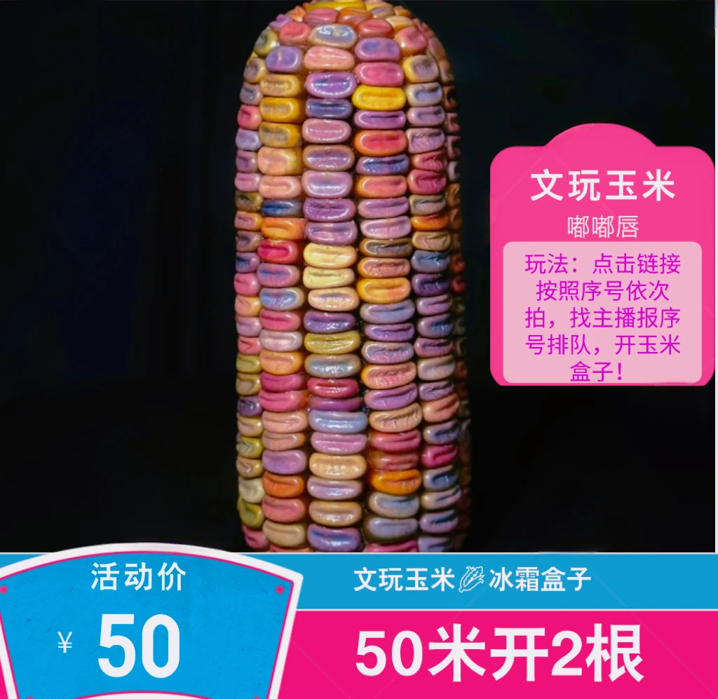 冰爽夫人玉米盒子可爱家居挂饰摆件工艺品手把件创意纯手工彩色
