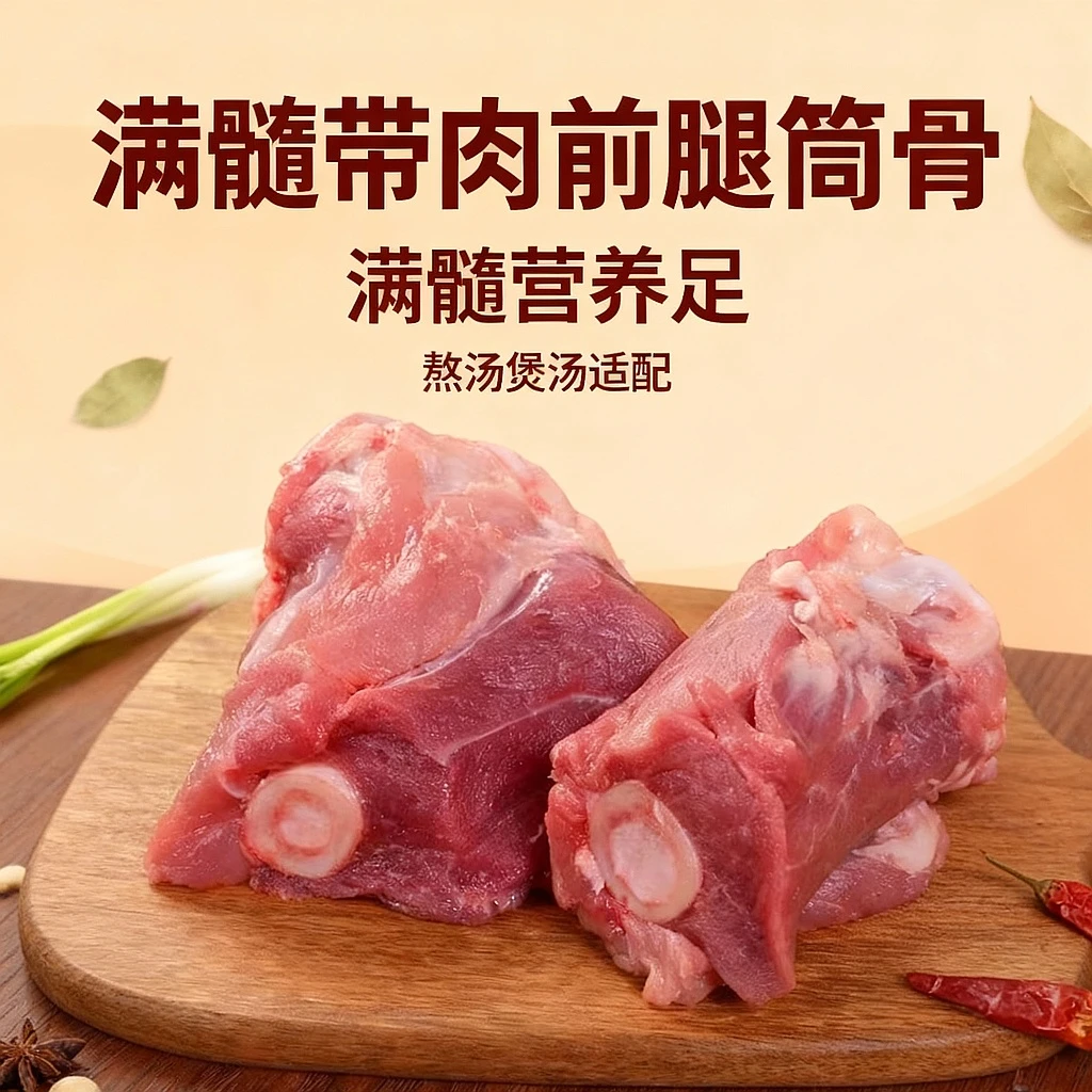 土猪满髓带肉前腿筒骨新鲜棒骨猪大骨头酱大骨熬汤煲汤九斤送一斤
