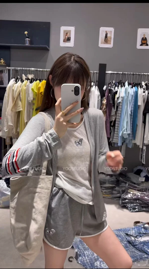 Coriander香菜 小狗防晒开衫吊带背心短裤休闲三件套68926