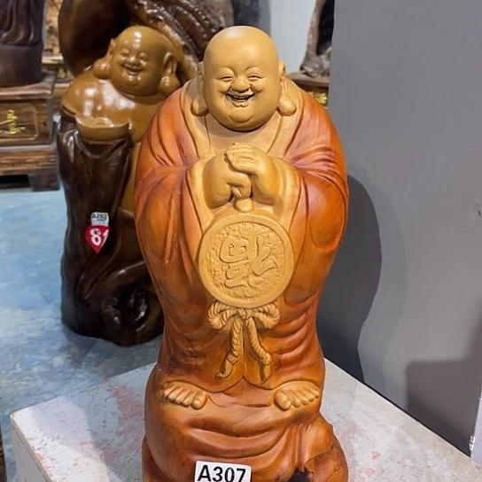 香樟木用****5香樟木雕刻人物摆件