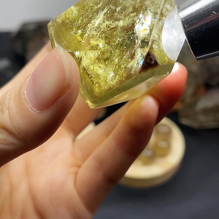 未镶嵌水晶珠宝半成品97水晶石