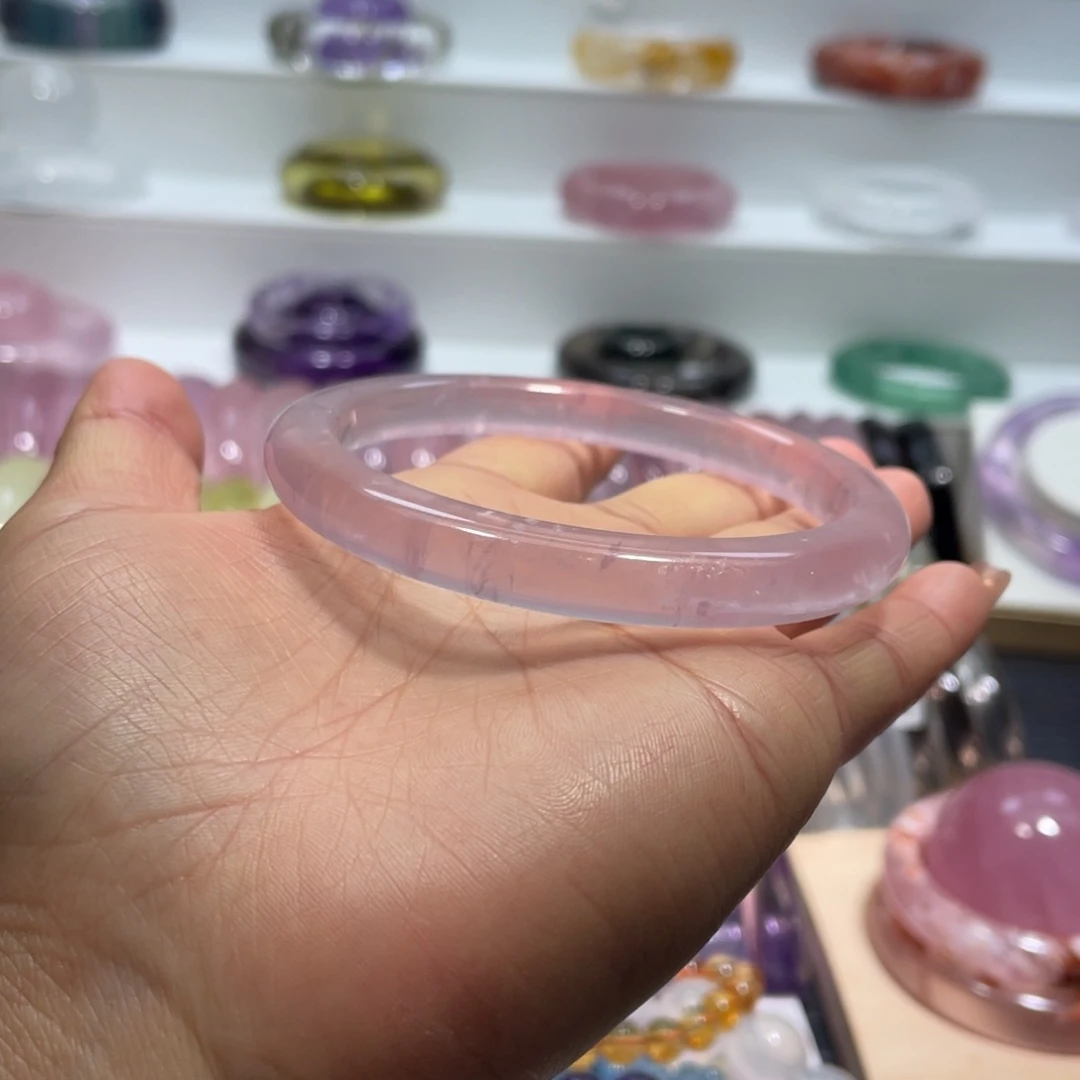 水晶手镯63.5圈口15号未镶嵌