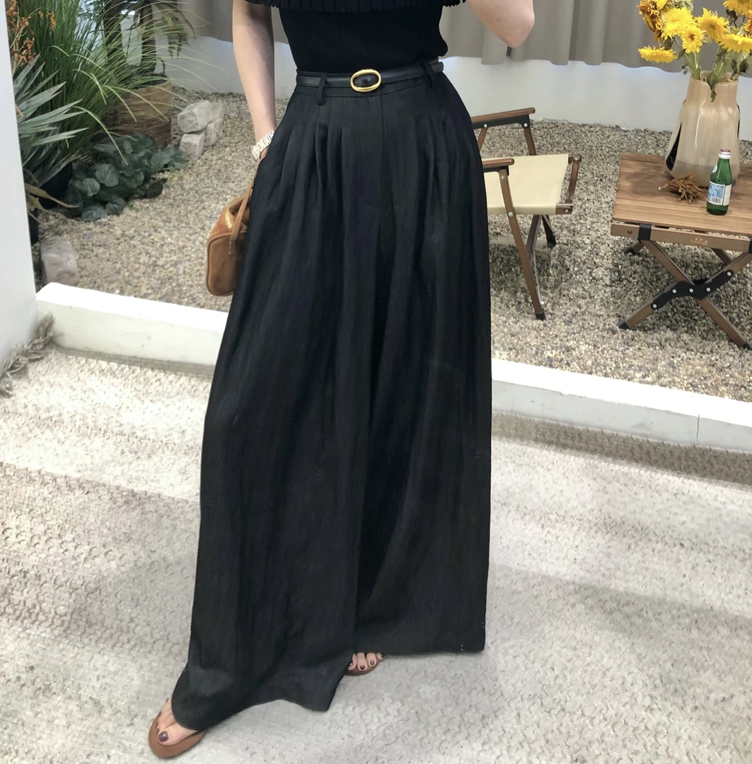 毫不费力高级感～法式垂感显瘦休闲裤气质百搭阔腿裤女（不含腰带）