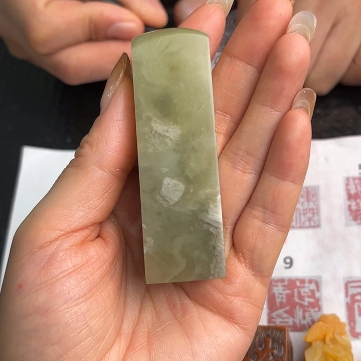 平***心印石寿山石现场纯手工制作工艺精美