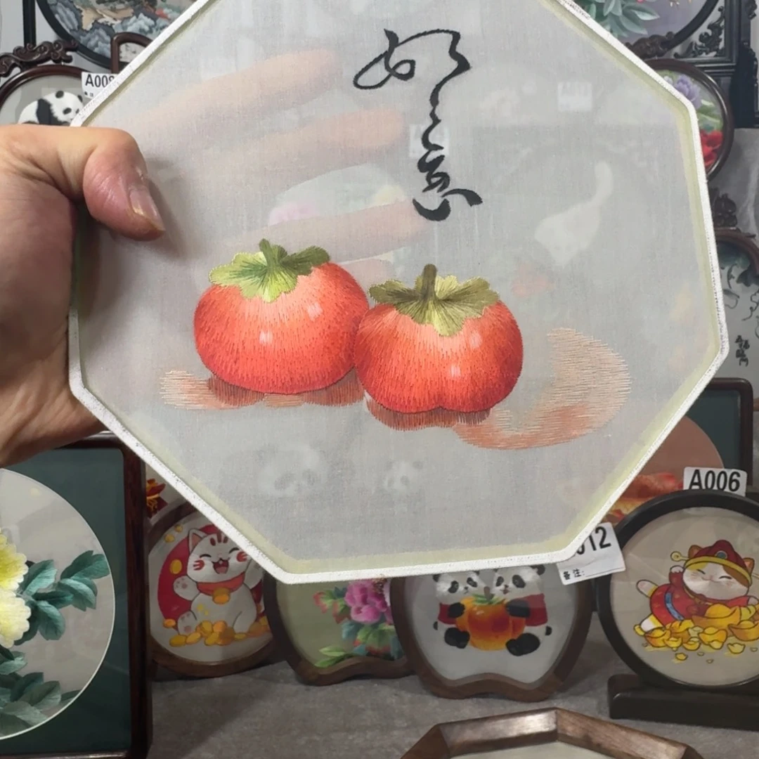 蚕丝苏绣双面绣20圆