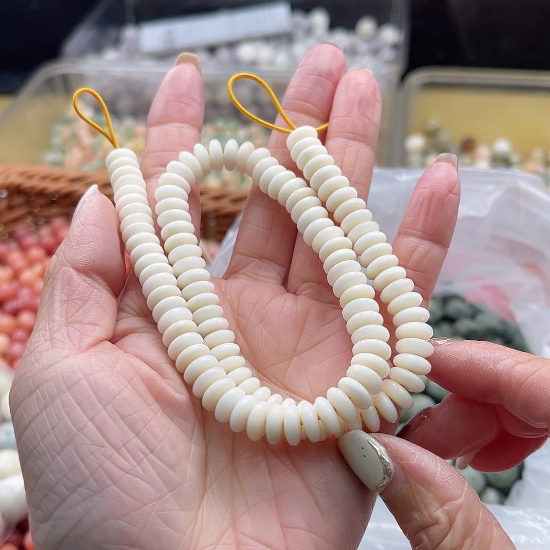 白玉菩提吊坠A/8mm/30+6颗