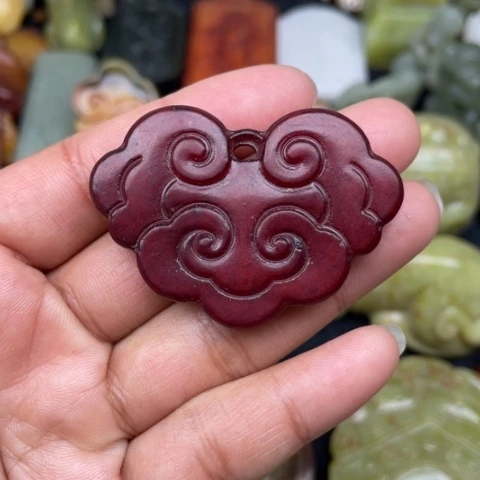 蛇纹石玉颈饰未镶嵌55