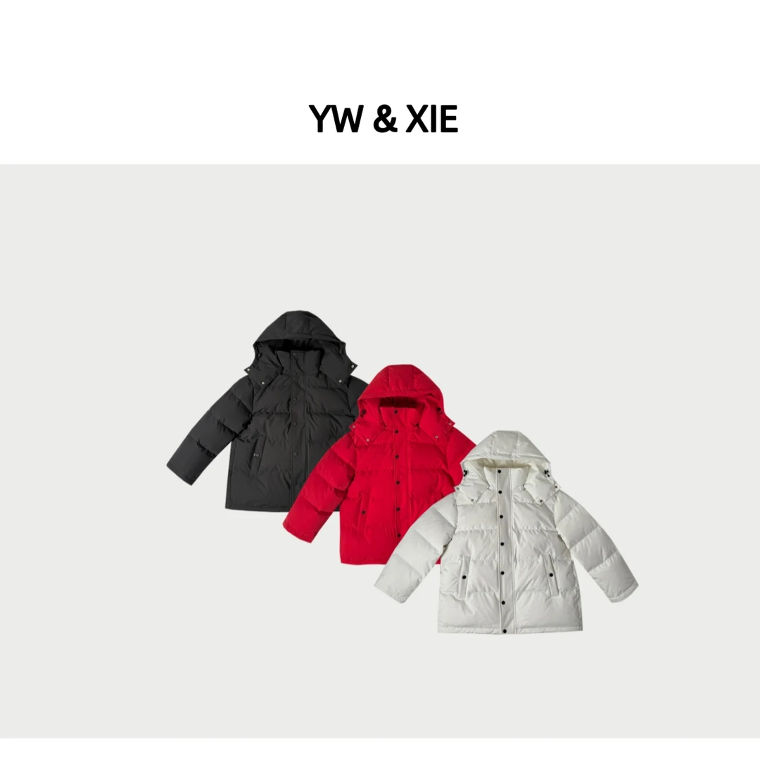 YW&XIE《年货-刀锋》韩版宽松白鸭绒羽绒服女冬季新款加厚外套7125