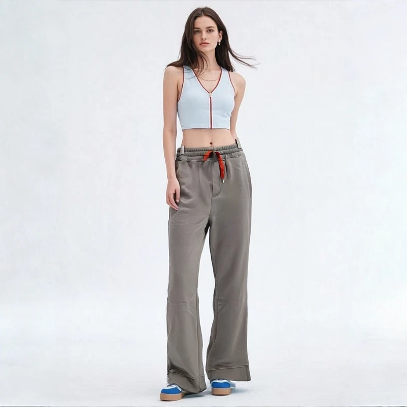 毛圈加绒收口卫裤裤子中性款