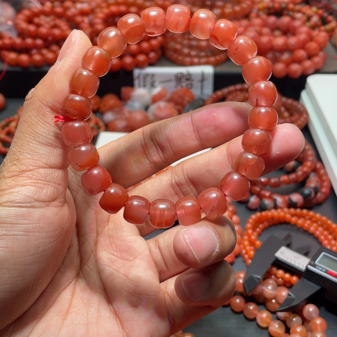 南红玛瑙手链未镶嵌