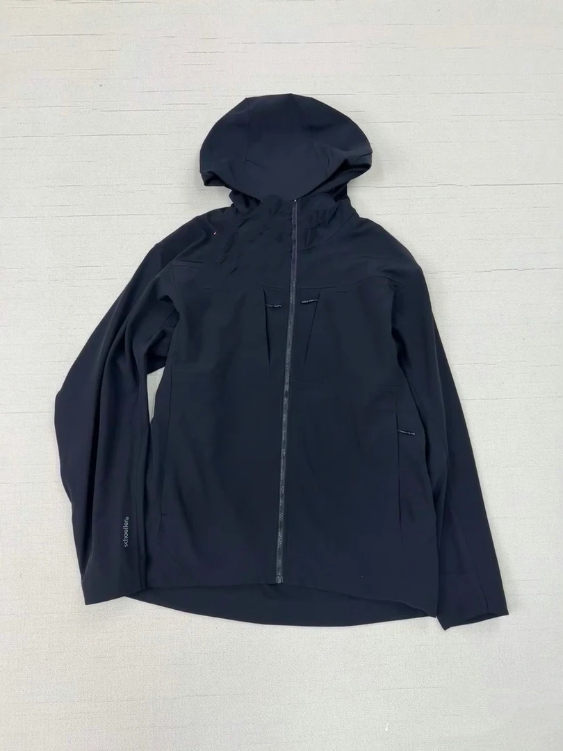 X-b战神系列户外休闲外套男士薄绒防风防水软壳男式连帽保暖