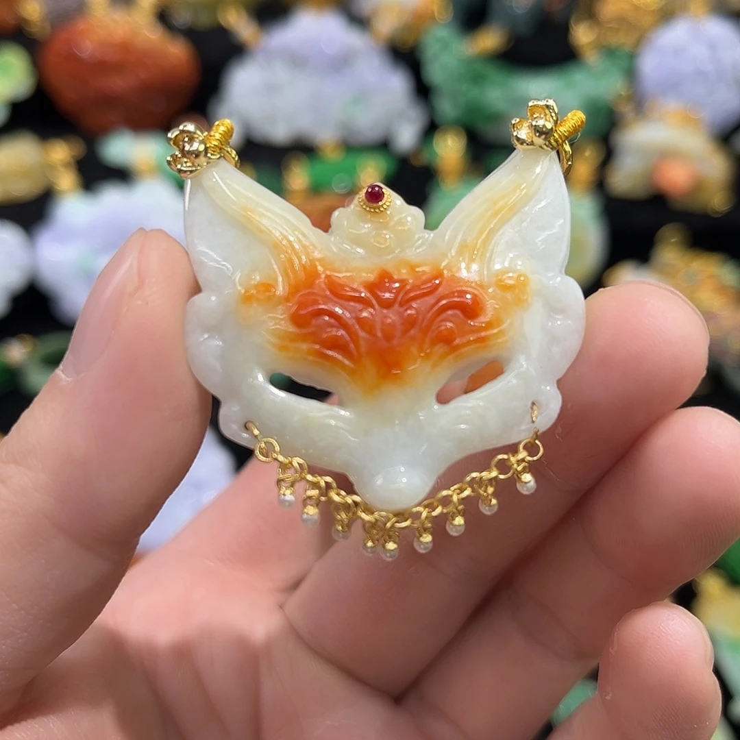 翡翠合金吊坠(赠链)国风