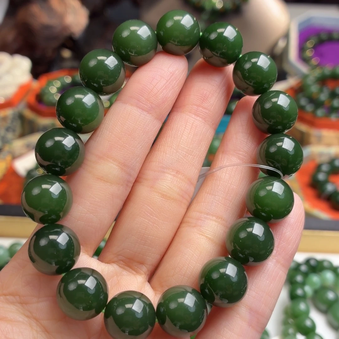 和田玉（碧玉）未镶嵌手串