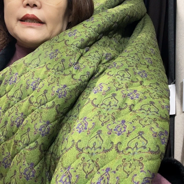 绿色八大运1.5米羊绒絮片