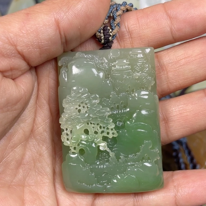 和田玉未镶嵌挂件