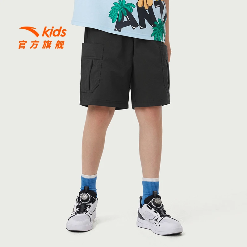 流光风安踏儿童男大童五分裤25夏季新款透气户外速干短裤潮8510