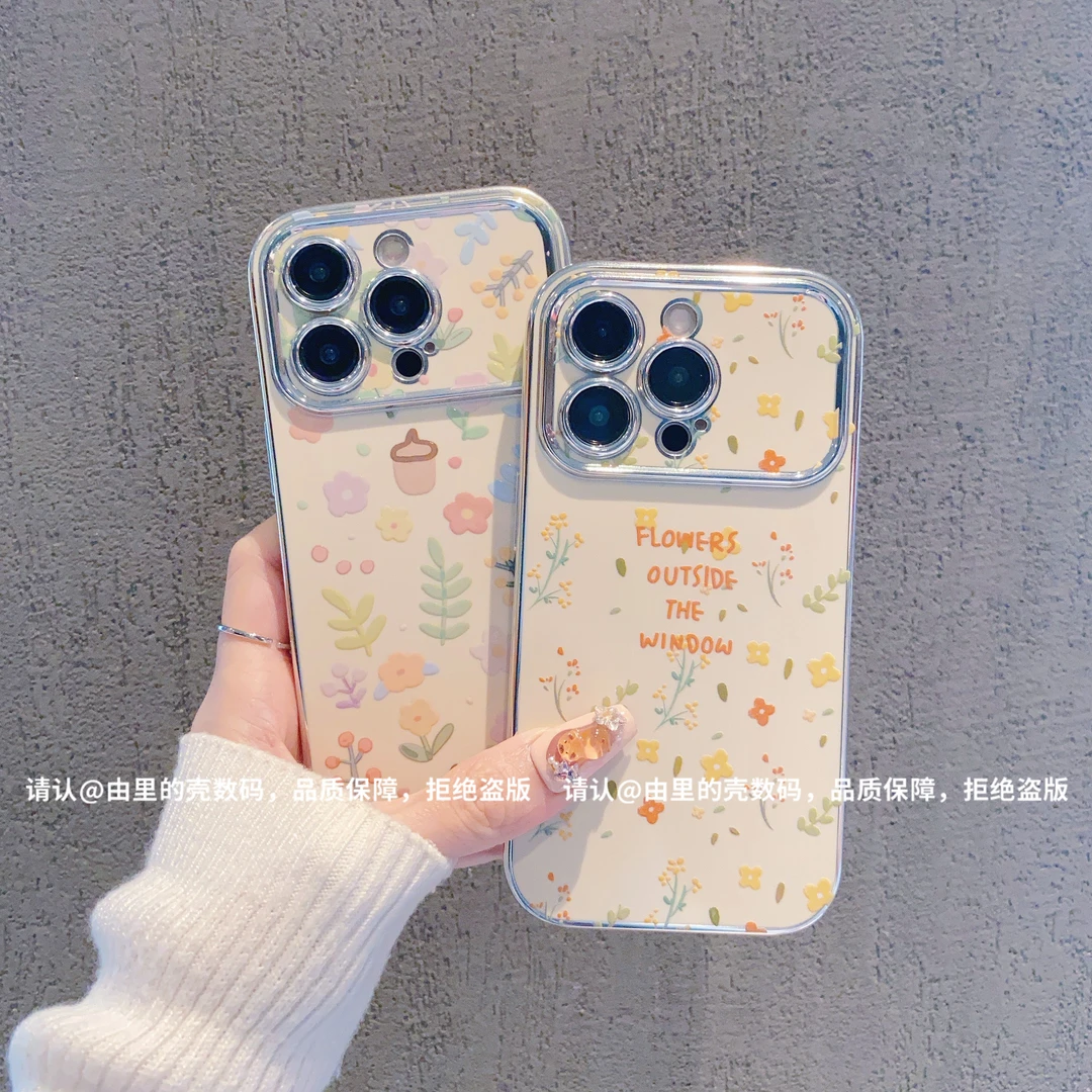 电镀大视窗适用苹果16iPhone/华为荣耀/OPPOVIVO/小米/一加手机壳