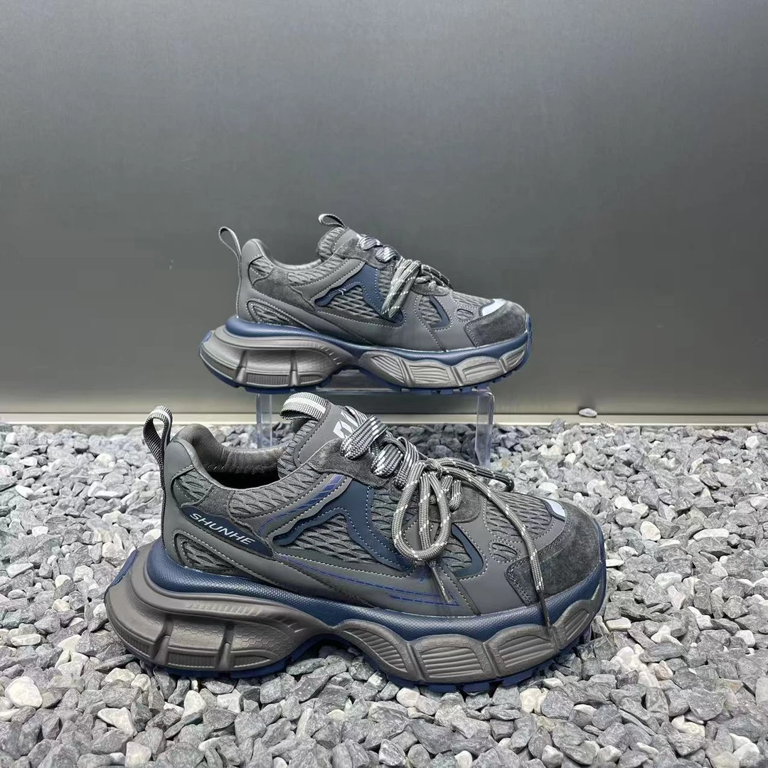 潮流个性设计新款时尚百搭软底增高厚底老爹鞋舒适轻便运动休闲鞋