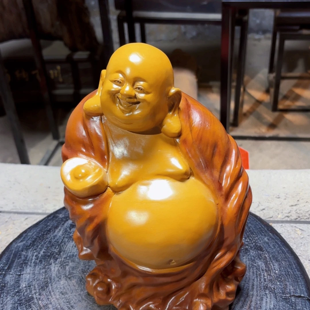 心***情香樟木香樟木元宝佛