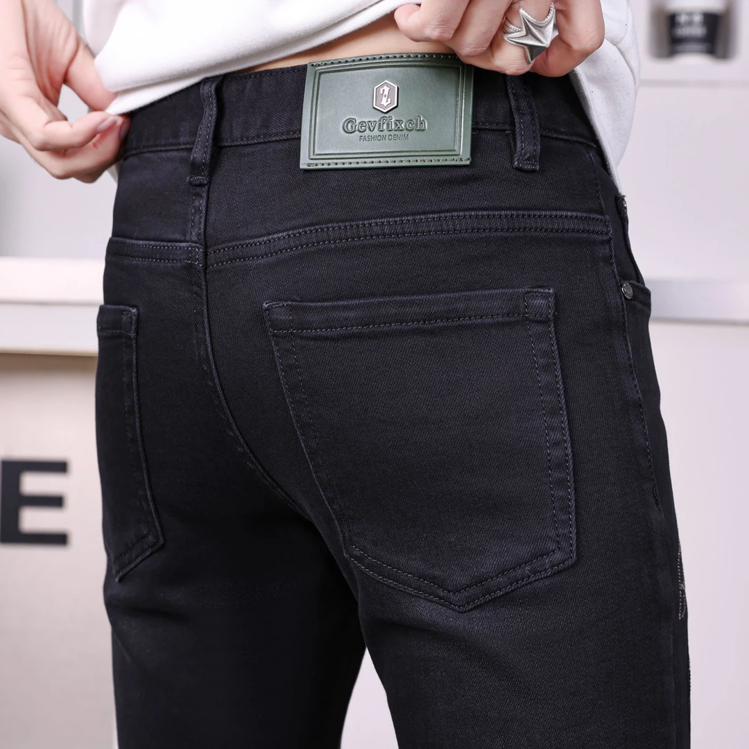 5169高端男士牛仔裤子男弹力裤子修身小直筒型休闲商务百搭裤子男