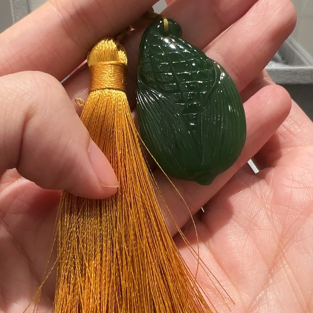 和田玉未镶嵌手镯玉米