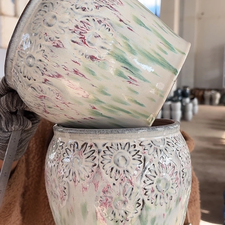 正品高19口17花盆