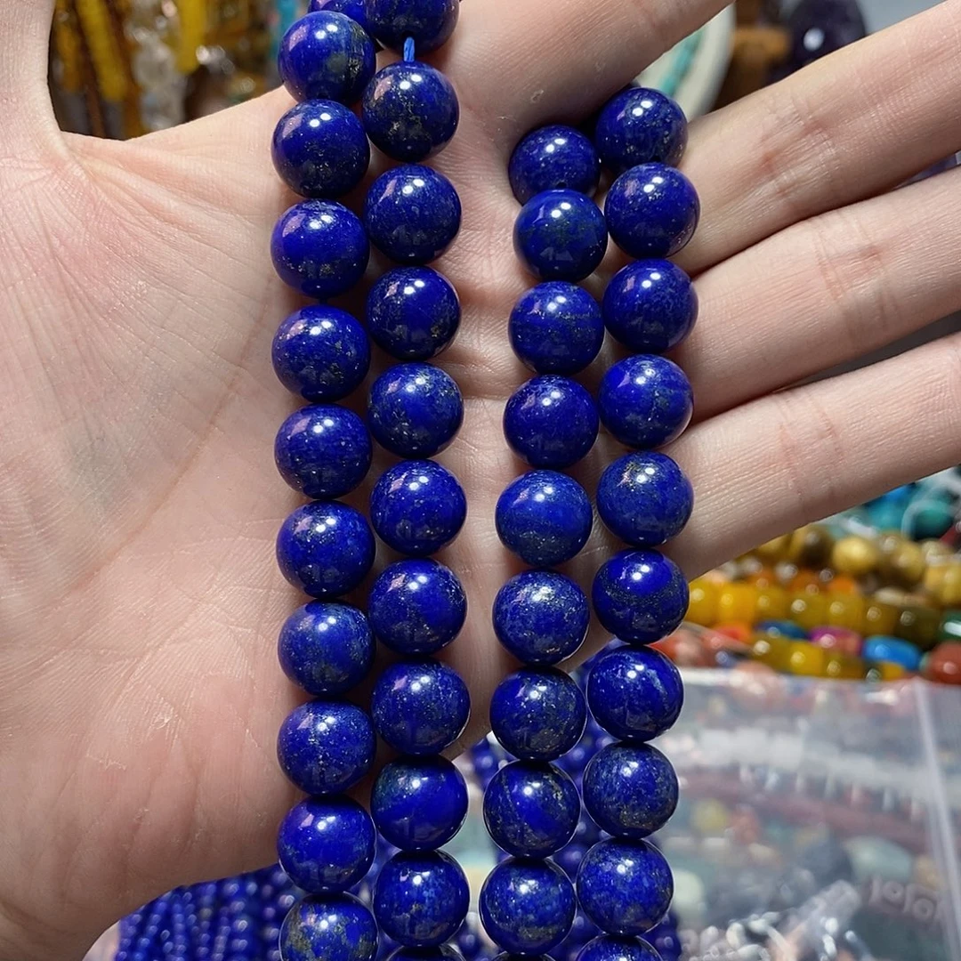 石英质玉未镶嵌，天然原矿青金12mm，