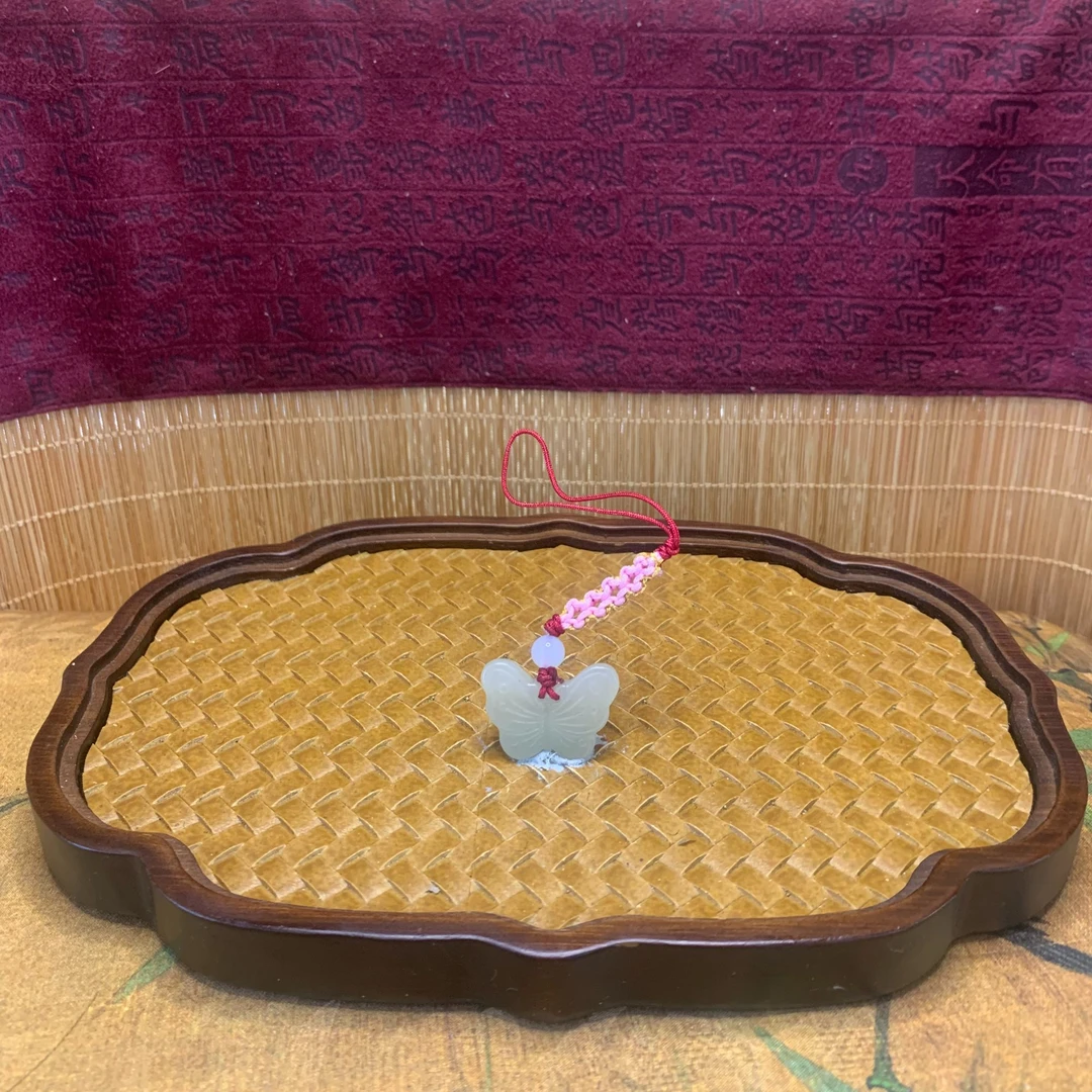 H和田玉蝴蝶钥匙扣2006