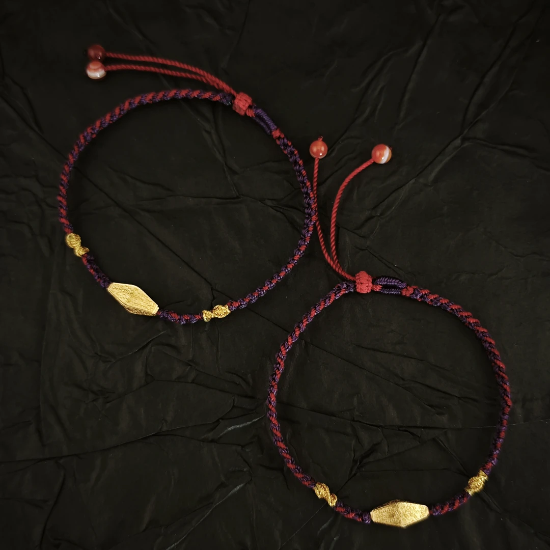 【慕城】(岁无忧)18K步步高升太总符必备红绳手串 多样性发其一S502