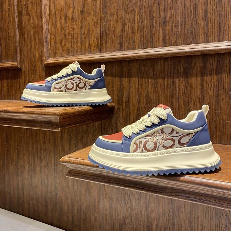 潮牌男鞋2025春季新款青春时尚休闲厚底增高小众设计舒适百搭潮鞋