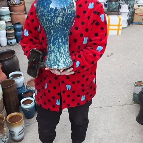 口16高38瑕疵底裂盆子