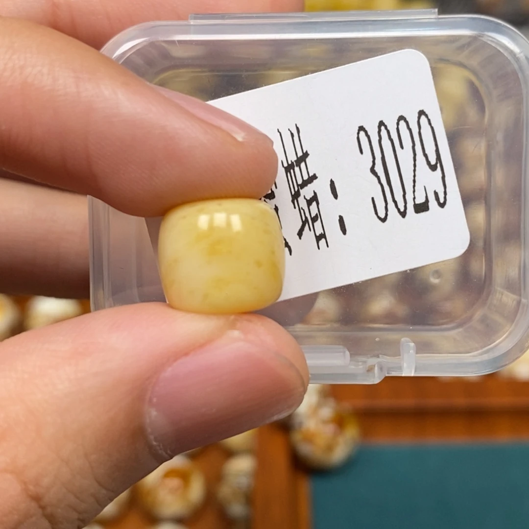 沁色蜜蜡未镶嵌3029