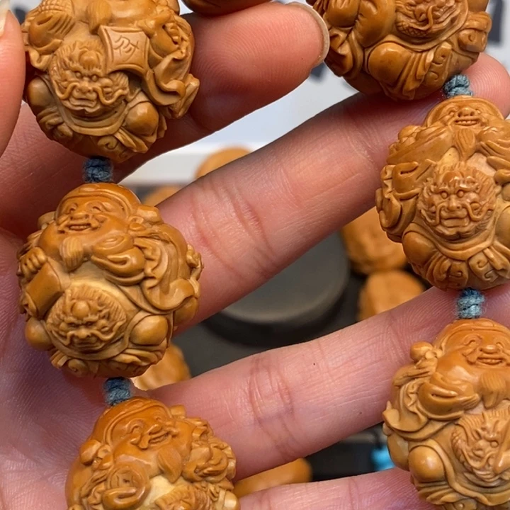 橄榄核手串/手链橄榄核雕龙财