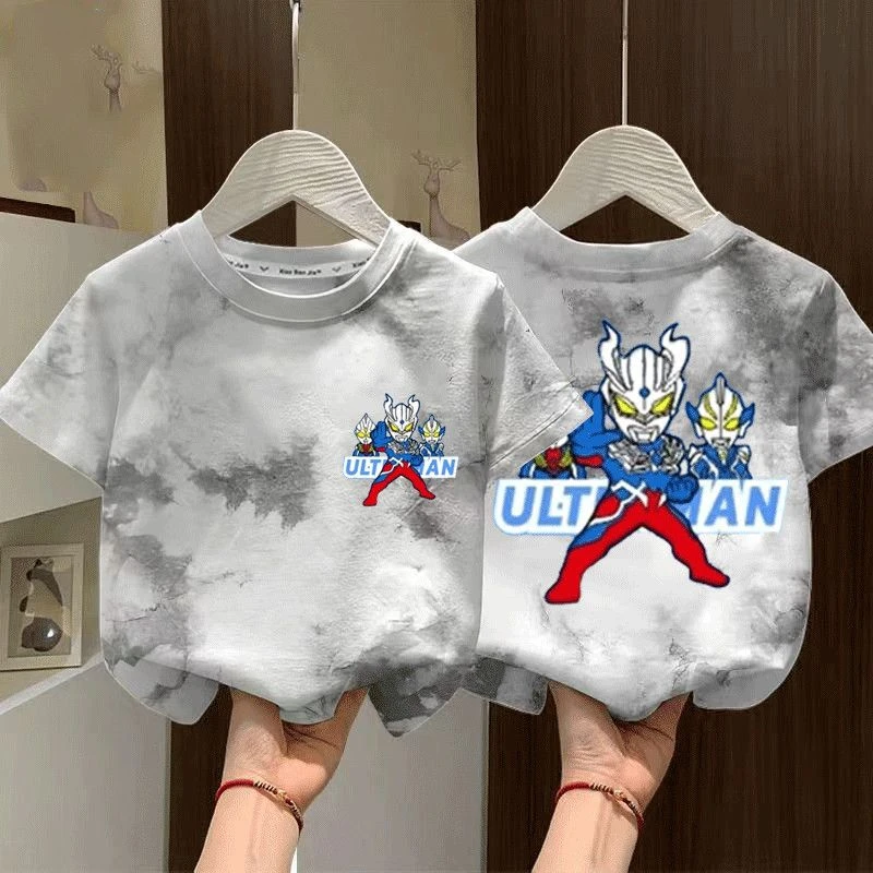 男童纯棉夏季新款夏装帅气2025儿童宝宝扎染半袖短袖T恤上衣夏装t