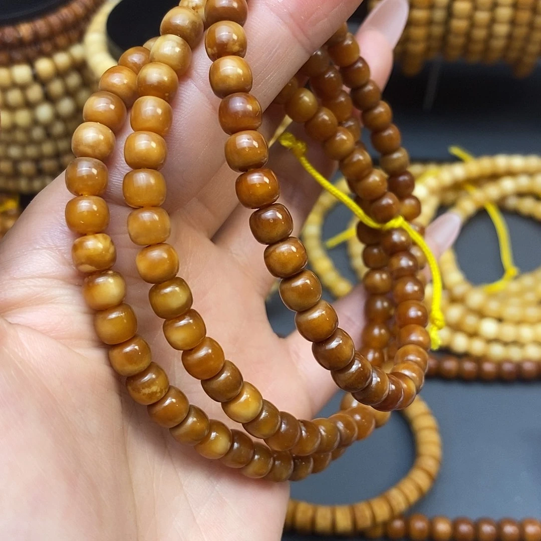 龙眼菩提手串龙脊菩提玉化红料脖挂卡6➕