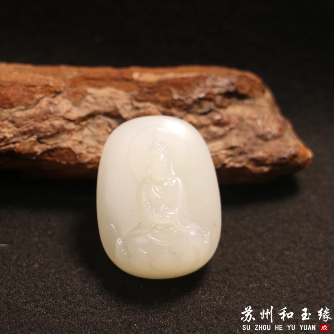 新疆和田玉且末金山男女士吊坠