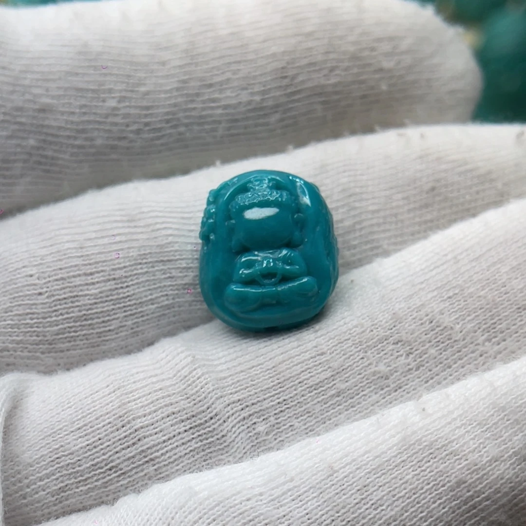 绿松石未镶嵌颈饰卡14-16-8.5