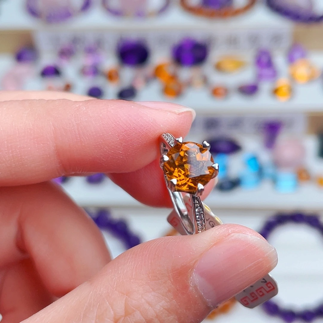 珠宝半成品水晶银S925镶嵌天然保真